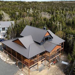 WB Construction metal roofing project 1 in Nova Scotia